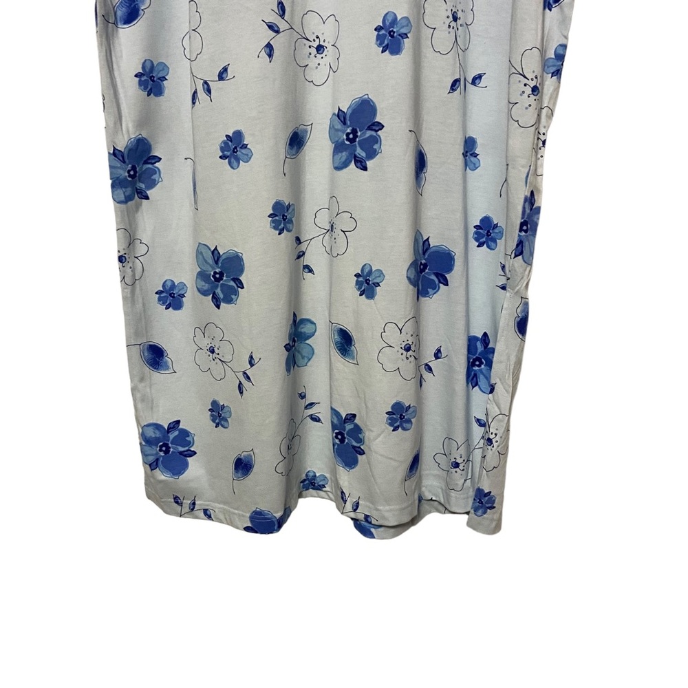 Vintage Night Gown Just my Size Long Night Gown Oversized Shirt Blue - Picture 4 of 15